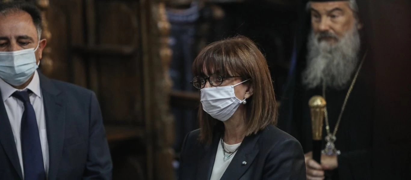 Για τη ... κοινωνική ευθύνη λόγω κορωνοϊού μίλησε η Κ.Σακελλαροπούλου